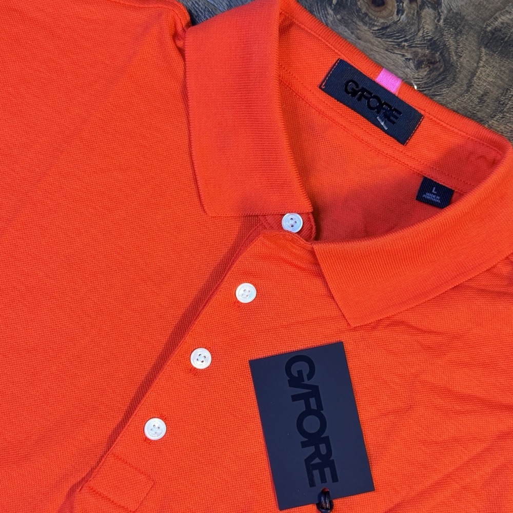 G/FORE Essential Performance Pique Golf Polo Men's L Red Poppy Active New $160*